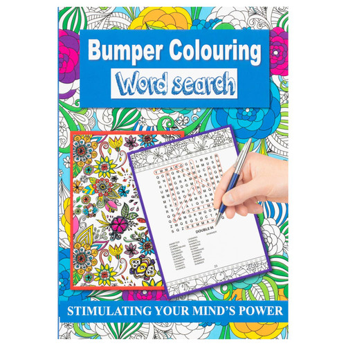Bumper Colouring Word Search - Blue