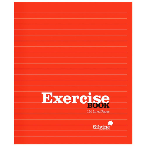 Silvine Exercise Book A5 - Red