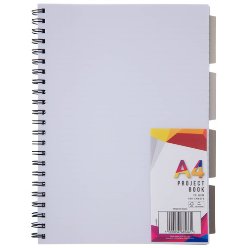 A4 Project Book - White