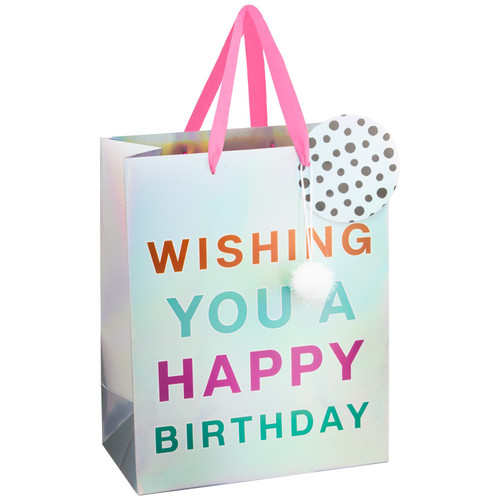 Metallic Gift Bag - Wishing You Happy Birthday