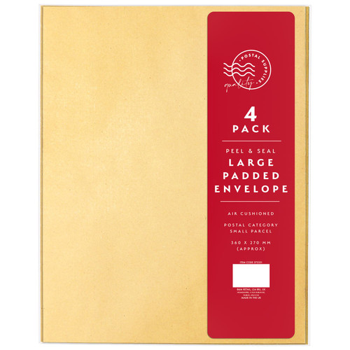 Large Padded Envelopes 4pk