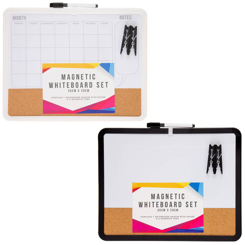 Magnetic Whiteboard Set 35 x 29cm