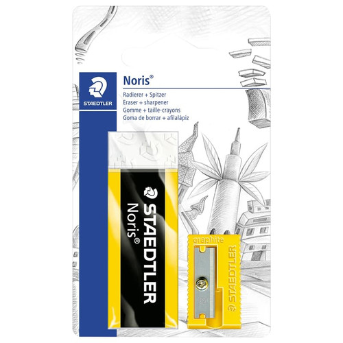 Staedtler Noris Eraser & Sharpener 2pk