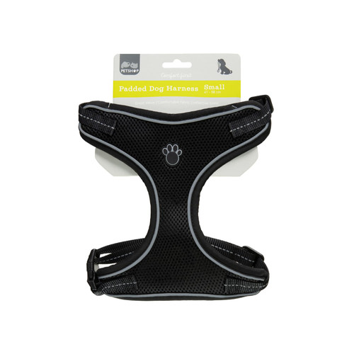 Black Value Reflective Dog Harness - Small