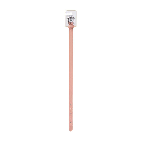 Pink Faux Leather Collar - Small