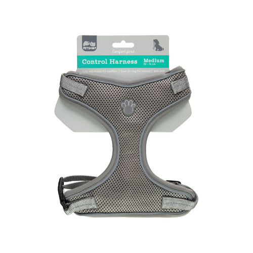 Grey Value Reflective Dog Harness - Medium