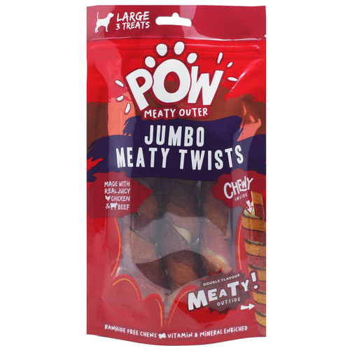 POW Jumbo Twists with Meaty Outer Layer