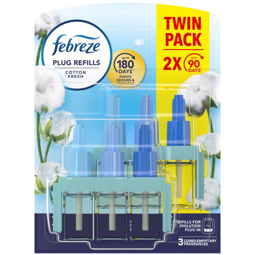 Febreze 3Volution Plug Refills 2pk - Cotton Fresh