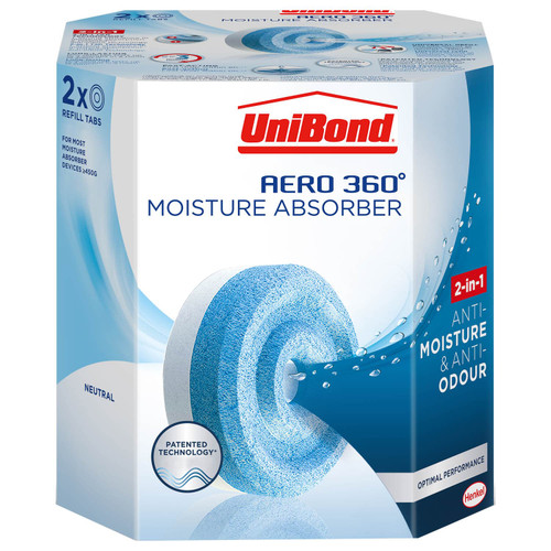 UniBond Aero 360 Moisture Absorber Refills 2 x 450g