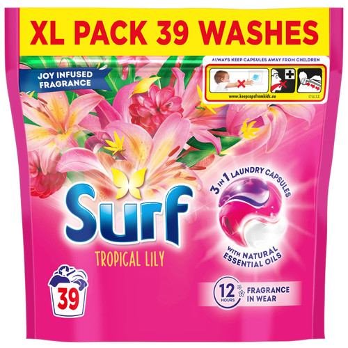Surf 3 in 1 Laundry Capsules 39W - Tropical Lily