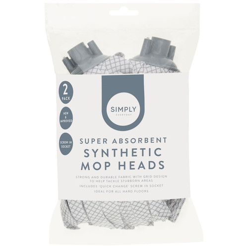 Simply Everyday Synthetic Mop Heads 2pk