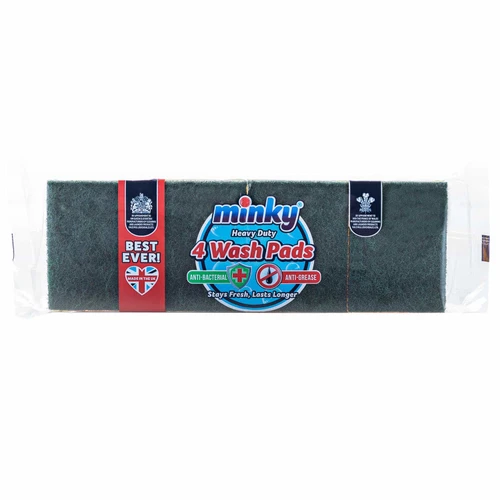 Minky Heavy Duty Wash Pads 4pk