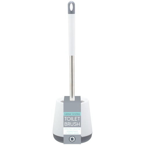 Soft Bristle Toilet Brush & Holder