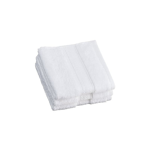 Signature Zero Twist Face Cloth 3pk - White