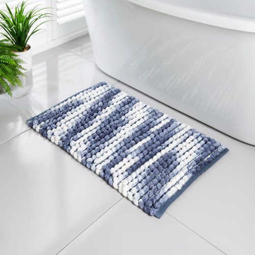 Bathroom Collection Marled Blue Bathmat