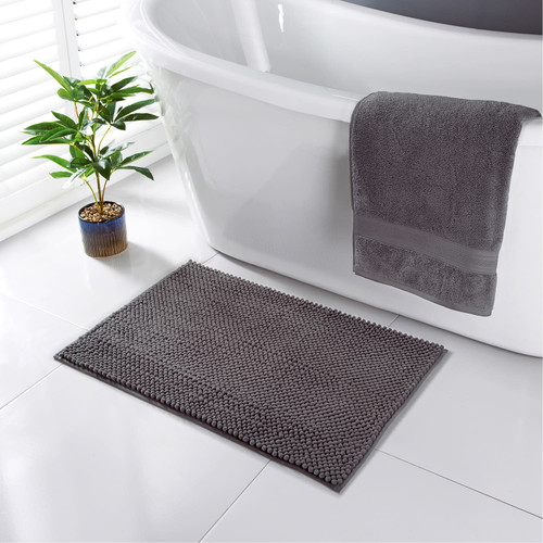 Signature Noodle Bath Mat - Charcoal