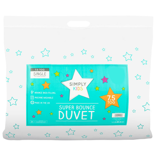 Simply Kids Super Bounce Single Duvet 7.5 Tog