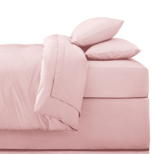 Simply Everyday Double Fitted Sheet - Blush