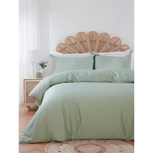 Athena Double Duvet Set - Sage