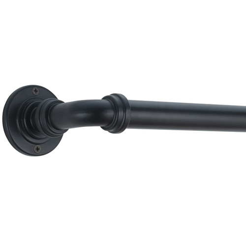 Full Blackout Curtain Pole 120 x 220cm - Black