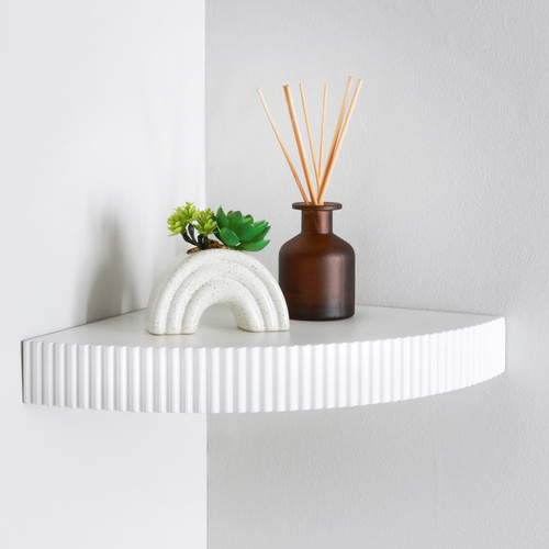 Home Collection Ribbed Corner Shelf