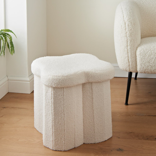 Wave Ottoman - Cream