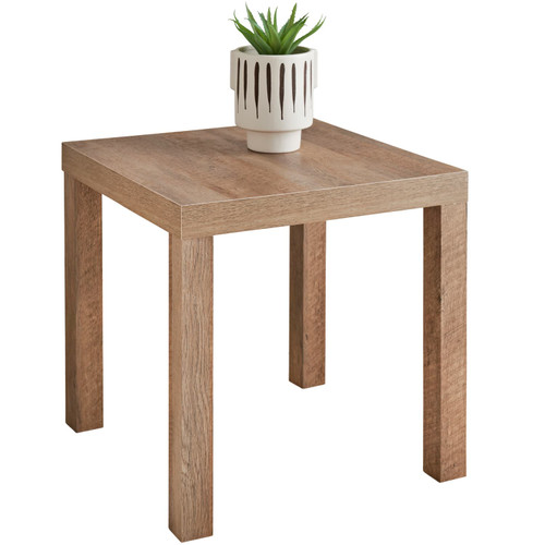 Home Essentials Side Table Oak Finish