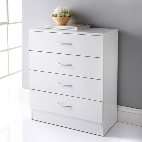 Simply White 4 Drawer Chest