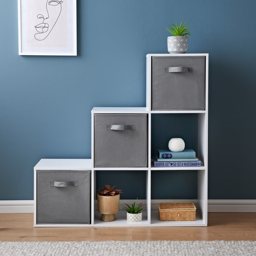 Simply 1-2-3 Shelving Unit & Baskets - White