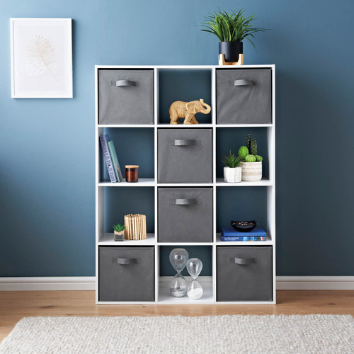 Simply 12 Cube Shelving Unit With 6 Baskets