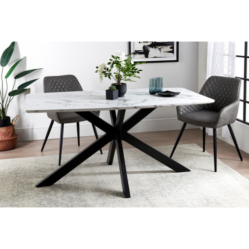Zurich Marble Finish Dining Table