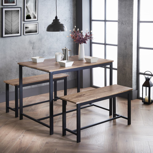 Coberg Bench Dining Set 3pc
