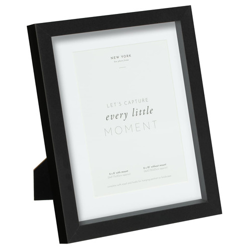 New York Box Photo Frame - 6 x 8" - Black