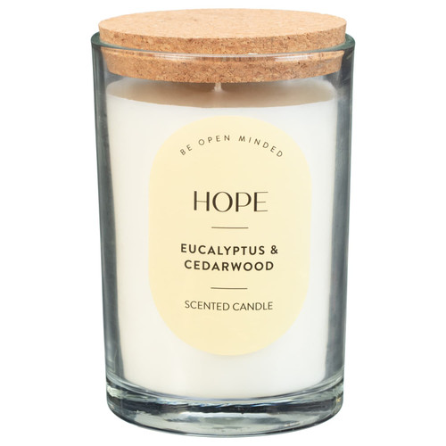 Hope Scented Candle Jar - Eucalyptus & Cedarwood