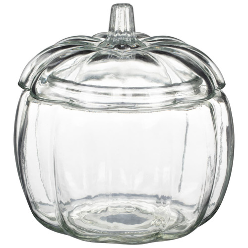 Glass Pumpkin Jar