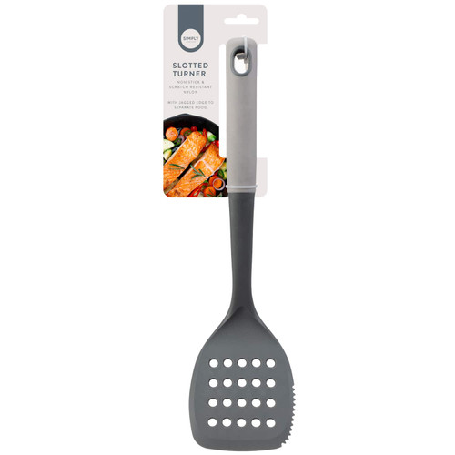 Simply Everyday Two Tone Slotted Turner - Grey