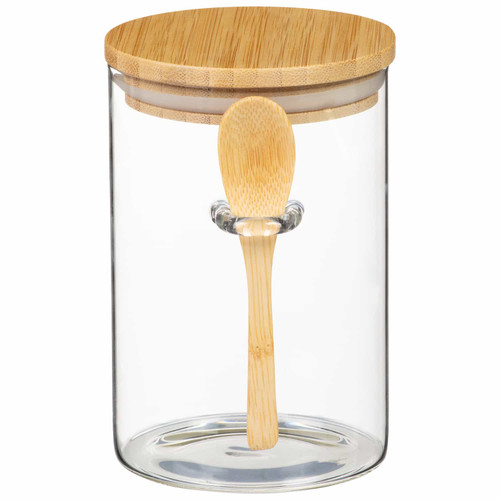 Glass Jar & Spoon Set