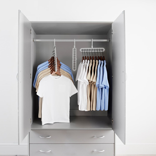 Space Saving Hangers 3pk - Grey
