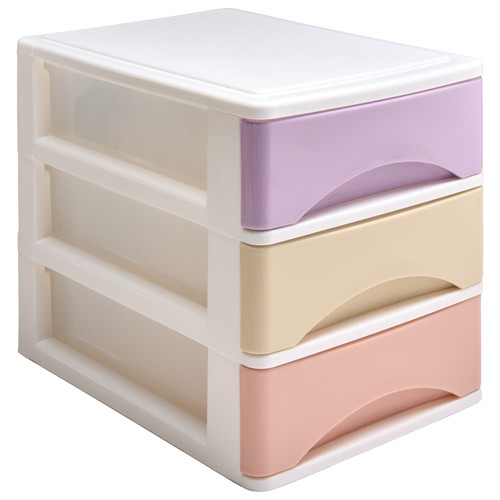Pastel Handy 3 Drawer Organiser
