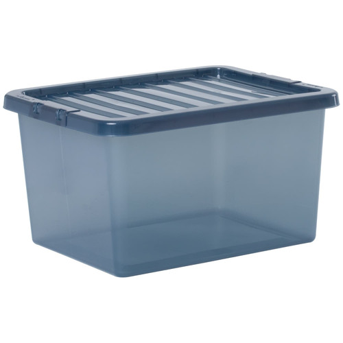 Translucent Storage Box 31L - Midnight Blue
