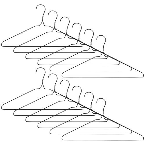 Wire Hangers 20pk - Black
