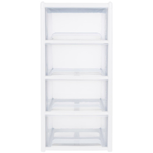Large 4 Tier Drawers - White