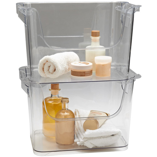 Clear Stackable Caddy - Large