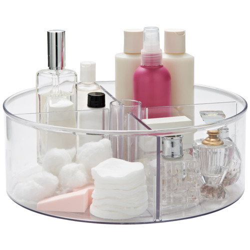 Clear Round Turntable Storage Box
