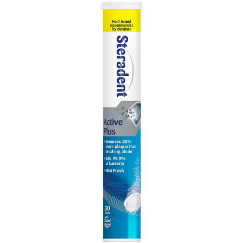 Steradent Active Plus 30pk - Mint Fresh