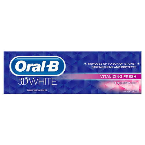 Oral-B 3D White Toothpaste Vitalizing Fresh 75ml
