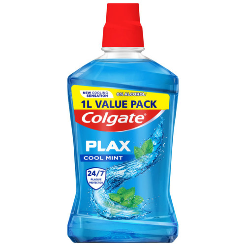 Colgate Plax Mouthwash 1L - Cool Mint