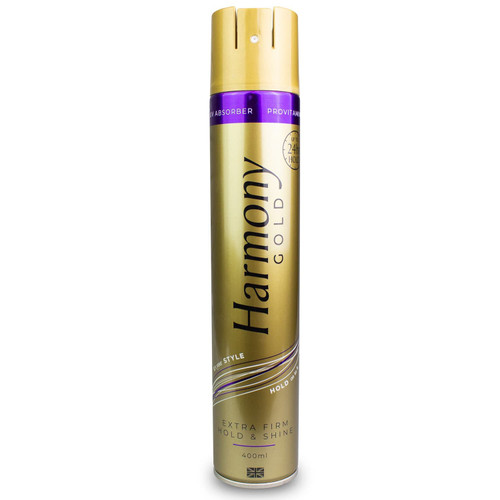 Harmony Gold Hairspray 400ml - Extra Firm Hold & Shine