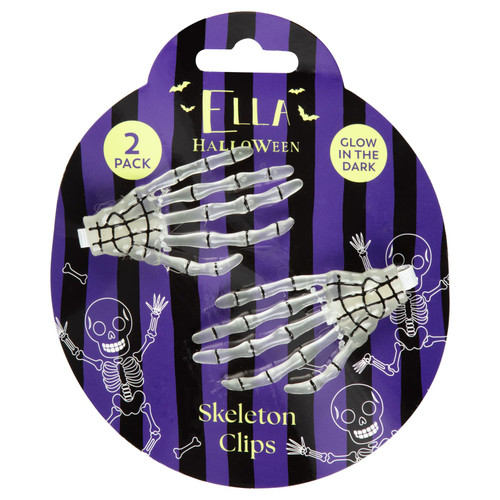 Ella Style At Halloween Spider Clips 2pk