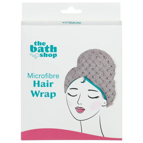 The Bath Shop Collection Microfibre Hair Wrap - Grey